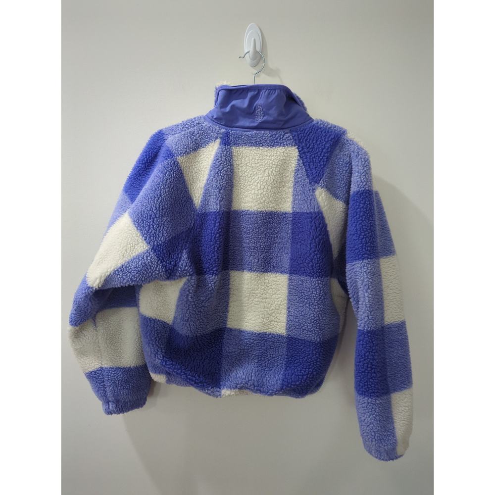 FP Movement by Free People Lavender and White Checkered Sherpa Jacket - Picture 5 of 7